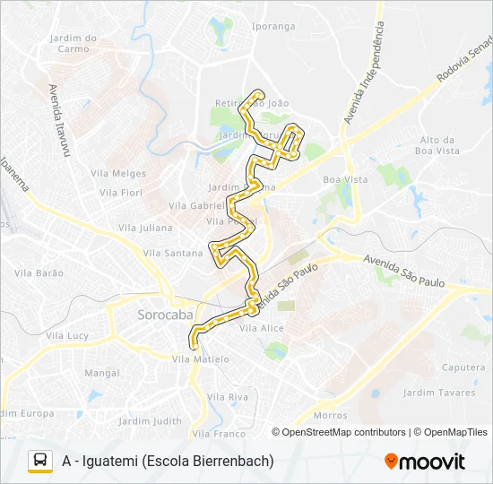 56 IGUATEMI Bus Line Map