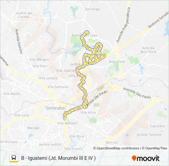 56 IGUATEMI Bus Line Map