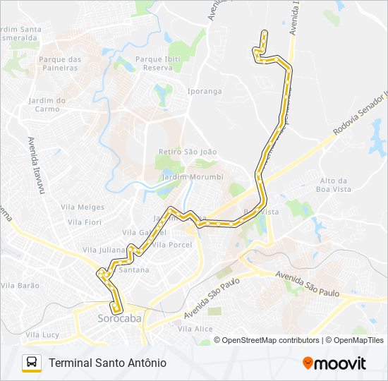 61 IPORANGA bus Line Map
