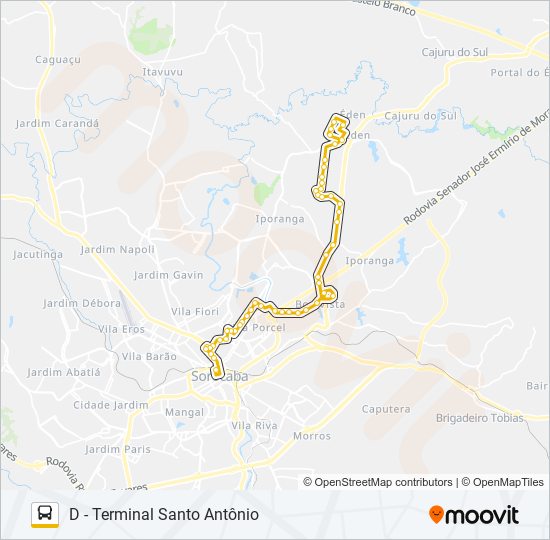 61 IPORANGA bus Line Map
