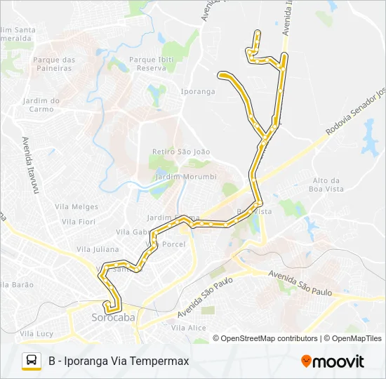 61 IPORANGA Bus Line Map