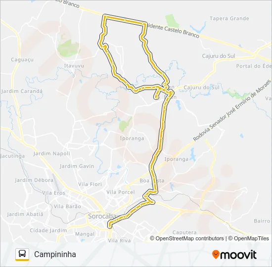 75 CAMPININHA Bus Line Map