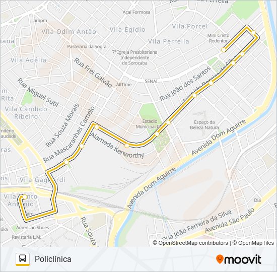 79 POLICLÍNICA bus Line Map