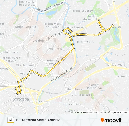 14 SANTA ROSÁLIA Bus Line Map
