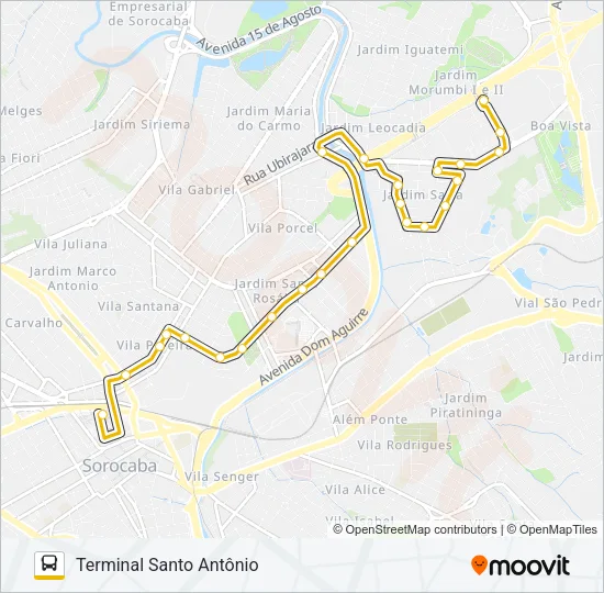 14 SANTA ROSÁLIA Bus Line Map