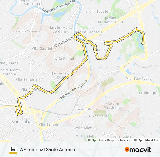14 SANTA ROSÁLIA Bus Line Map