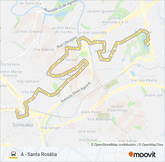 14 SANTA ROSÁLIA bus Line Map