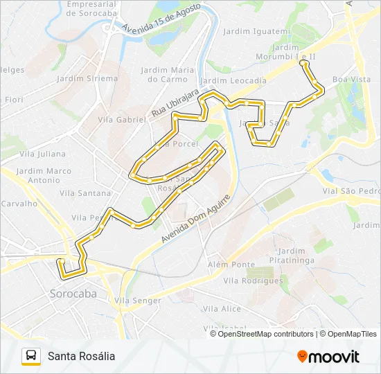 14 SANTA ROSÁLIA Bus Line Map