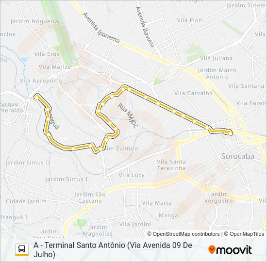 03 NOVA ESPERANÇA Bus Line Map
