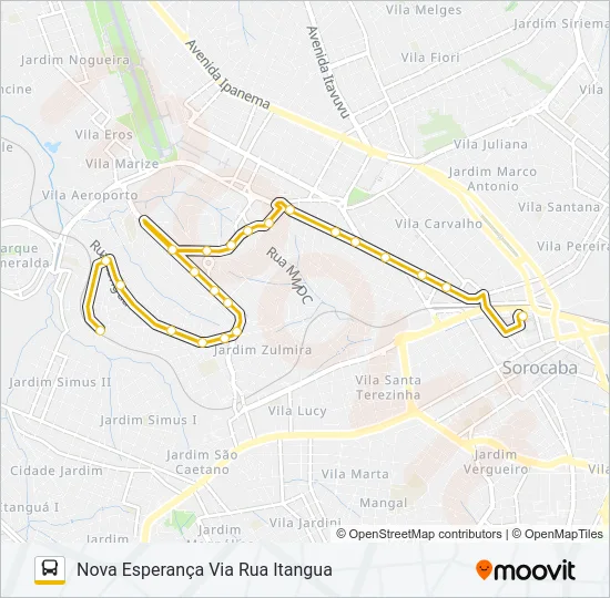 03 NOVA ESPERANÇA Bus Line Map