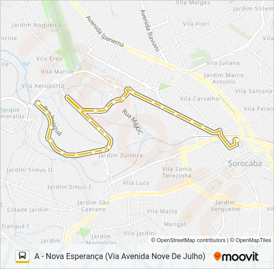 03 NOVA ESPERANÇA Bus Line Map