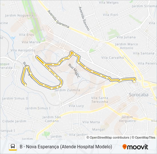 03 NOVA ESPERANÇA Bus Line Map