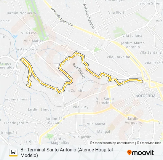 03 NOVA ESPERANÇA Bus Line Map