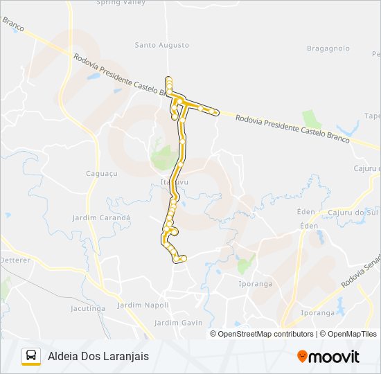 39 ALDEIA DOS LARANJAIS bus Line Map