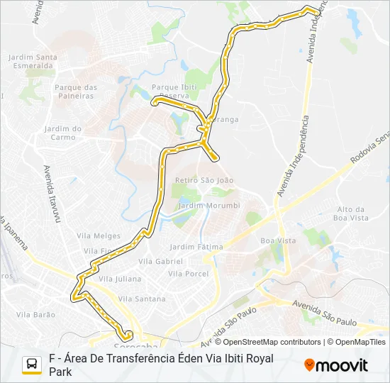 05 VILA CARVALHO / VILA FIORI Bus Line Map