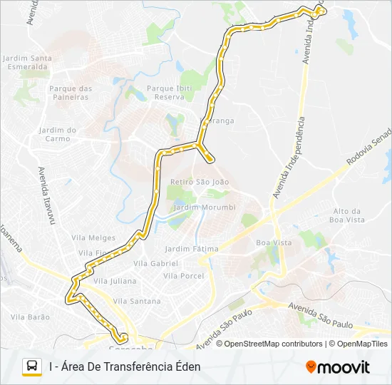 05 VILA CARVALHO / VILA FIORI Bus Line Map