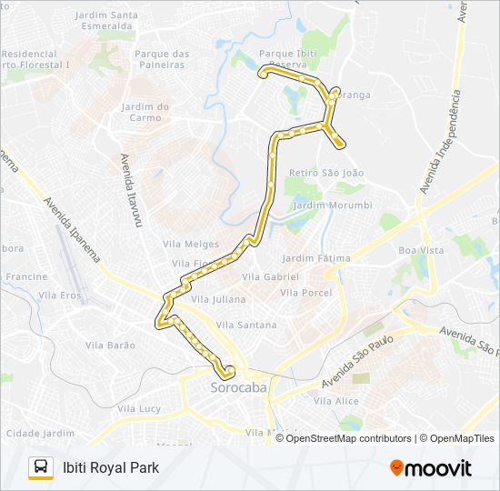 05 VILA CARVALHO / VILA FIORI bus Line Map