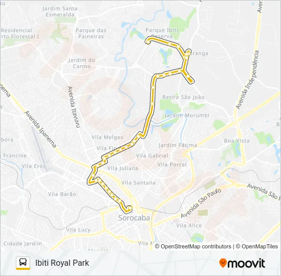 05 VILA CARVALHO / VILA FIORI Bus Line Map