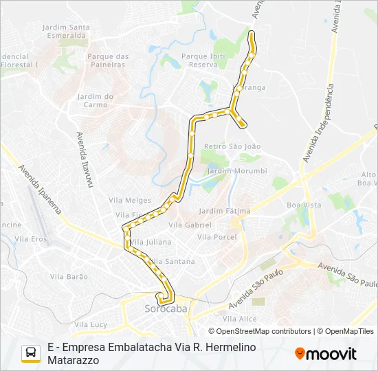 05 VILA CARVALHO / VILA FIORI Bus Line Map