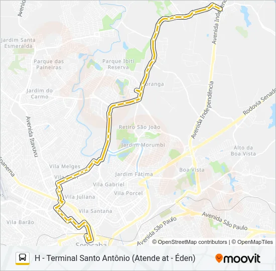 05 VILA CARVALHO / VILA FIORI Bus Line Map
