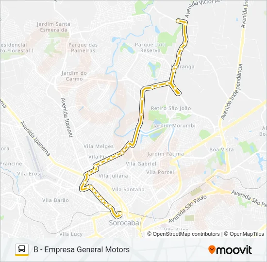 05 VILA CARVALHO / VILA FIORI Bus Line Map