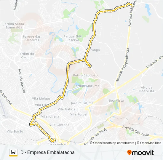 05 VILA CARVALHO / VILA FIORI Bus Line Map