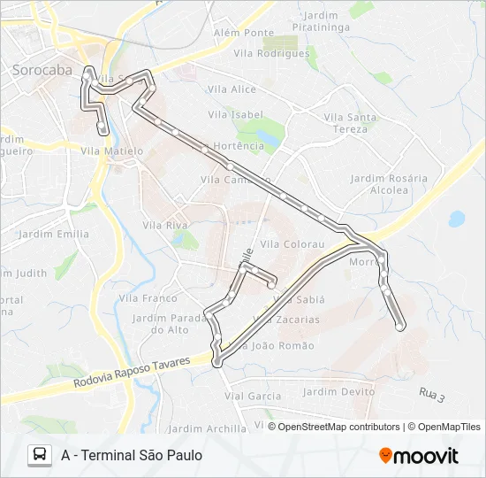 10 SENAC Bus Line Map