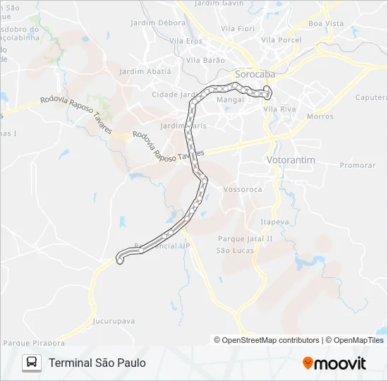 80 UFSCAR Bus Line Map