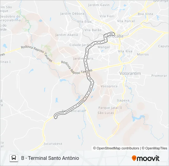 80 UFSCAR Bus Line Map