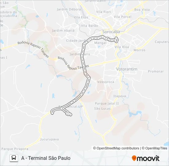 80 UFSCAR Bus Line Map