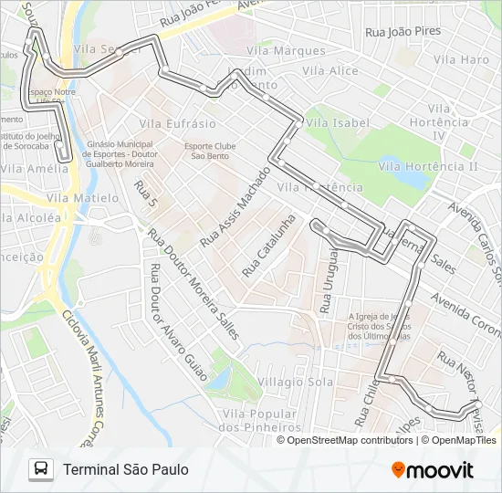 04 COLORAU Bus Line Map