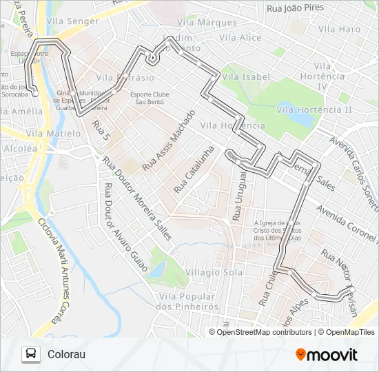 04 COLORAU Bus Line Map