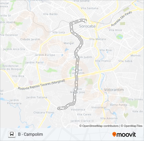 65 CAMPOLIM bus Line Map