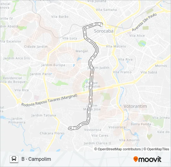 65 CAMPOLIM Bus Line Map