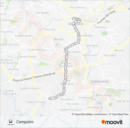 65 CAMPOLIM Bus Line Map