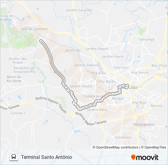 66 IPATINGA bus Line Map