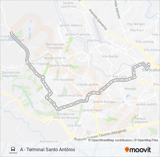 66 IPATINGA bus Line Map