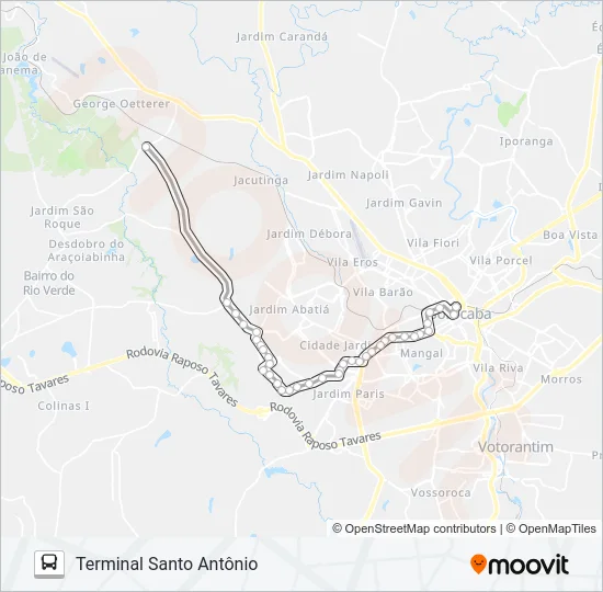 66 IPATINGA Bus Line Map