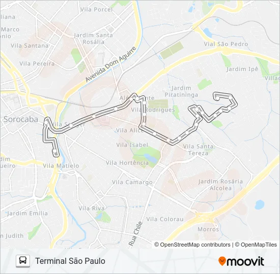 32 VILA HARO Bus Line Map