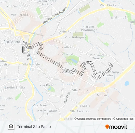 47 HORTÊNCIA Bus Line Map