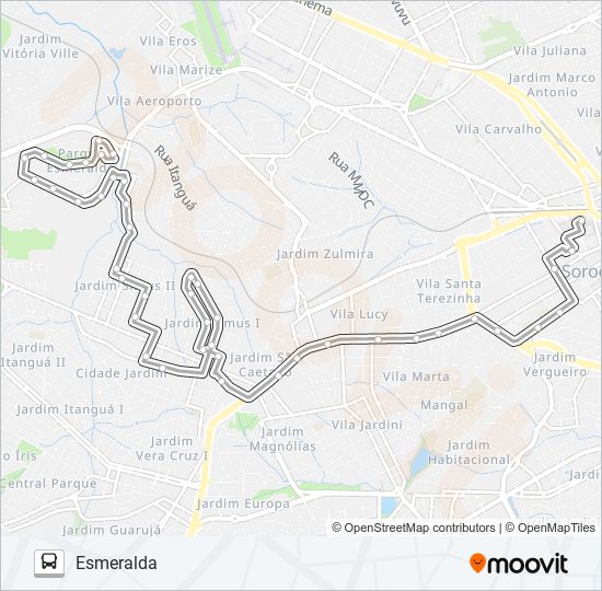 63 ESMERALDA bus Line Map