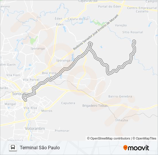 33 MATO DENTRO bus Line Map