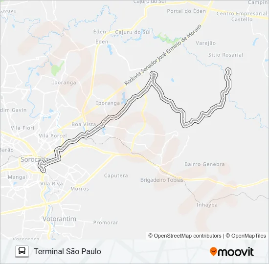 33 MATO DENTRO Bus Line Map