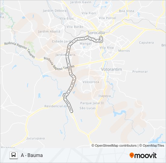 Mapa da linha 51 GREEN VALLEY de ônibus