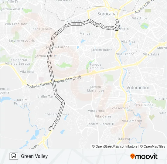 51 GREEN VALLEY Bus Line Map