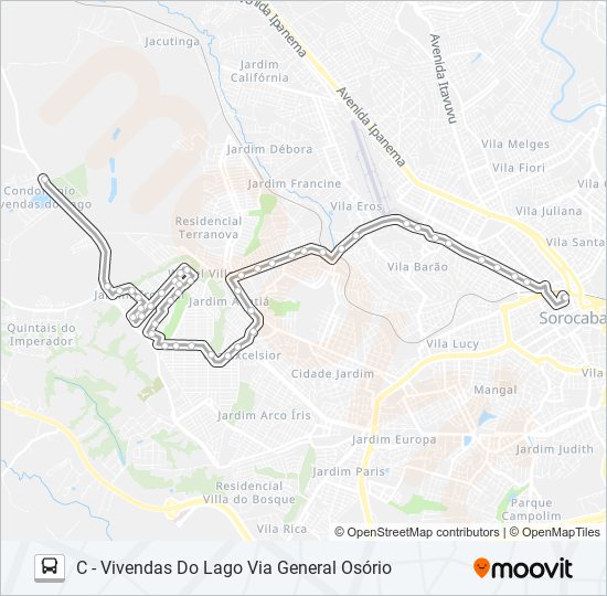 77 SANTA BÁRBARA bus Line Map