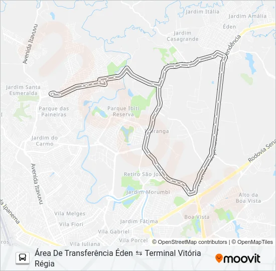 303 INTERBAIRROS 3 Bus Line Map