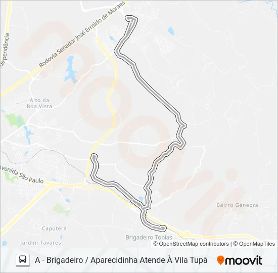 304 INTERBAIRROS 4 Bus Line Map