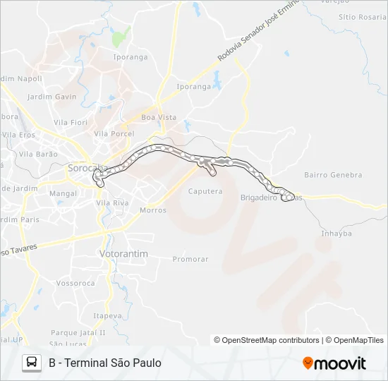 30 BRIGADEIRO TOBIAS Bus Line Map