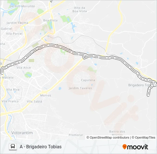 30 BRIGADEIRO TOBIAS Bus Line Map